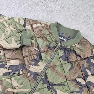 Fox Outdoor Jacket Mens 2XL Green Camo Quilted Insulated Bomber Urban Utility